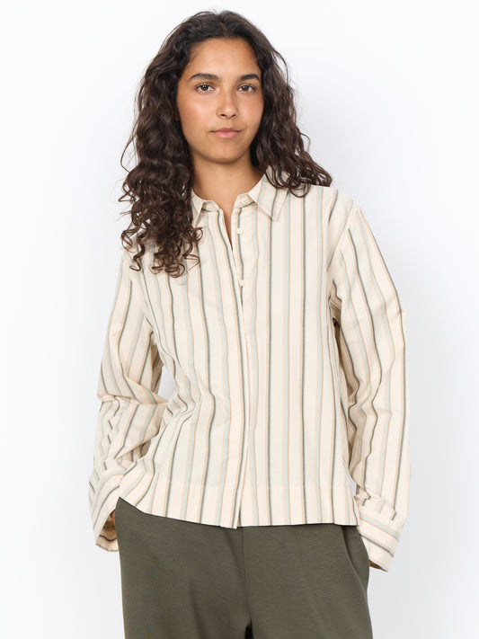 Hemdbluse SC-Haley 2 beige/khaki