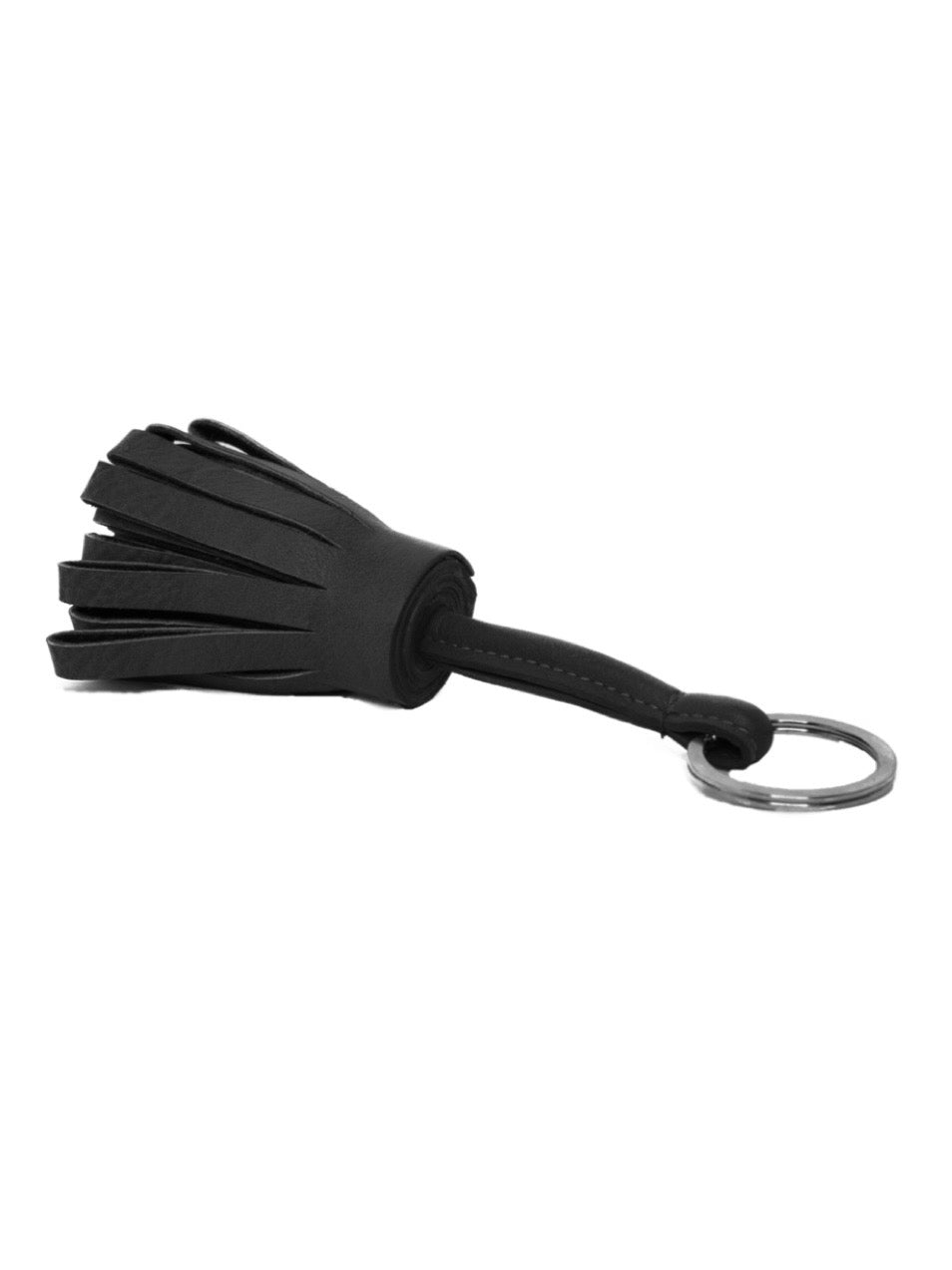 Schlüsselring mit Lederanhänger, in 2 Farben und Ausführungen