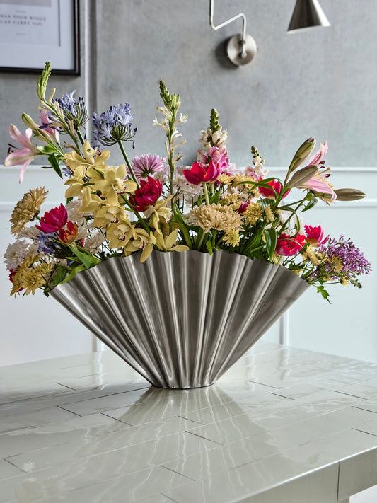 Eisenvase HDFlood brushed silver finish