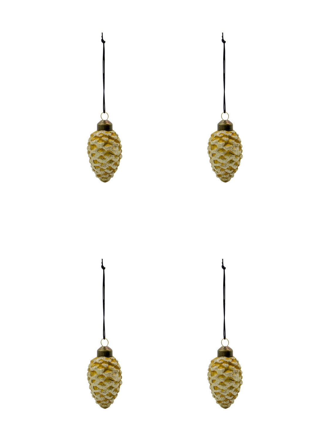 Weihnachtsanhänger HDCone 4er Set gold