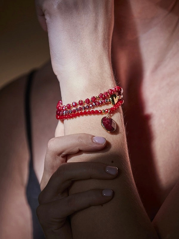 Armband Petra red