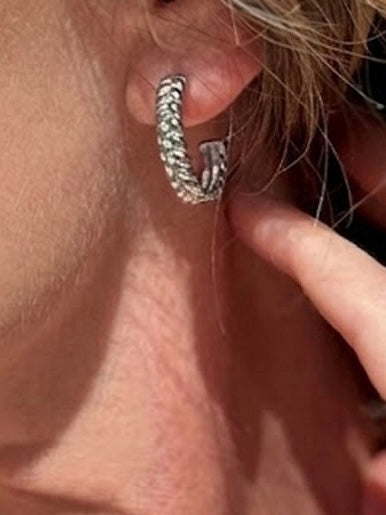 Ohrstecker Moa silber