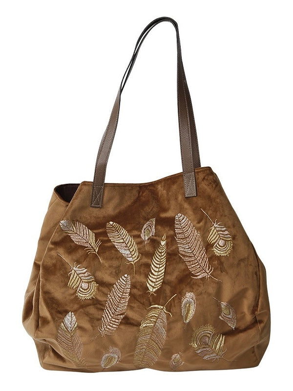 Schultertasche Harmony beige/gold