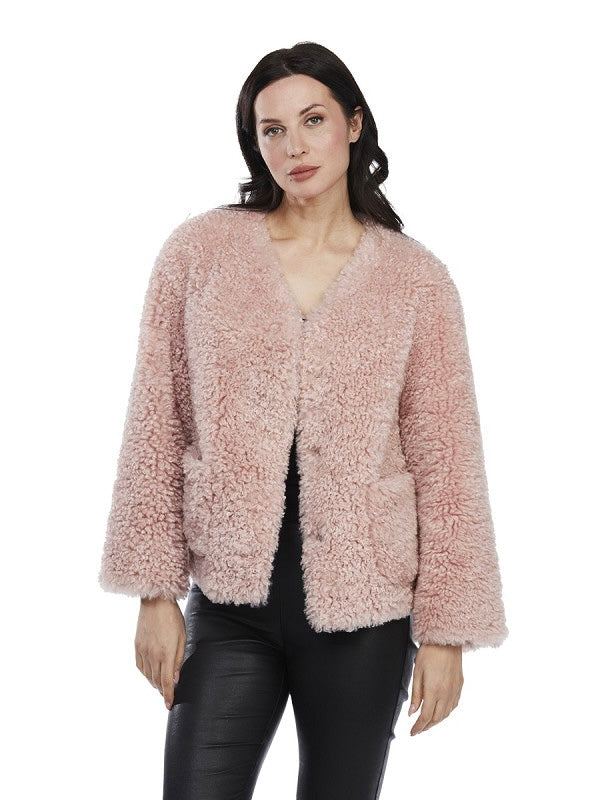 Webpelzjacke Fanny rosé