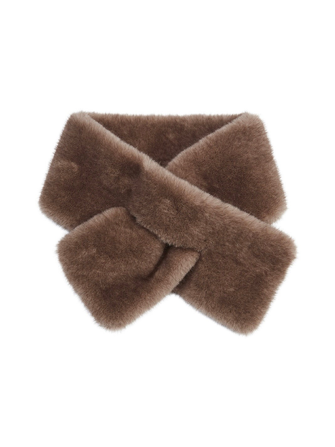 Webpelzschal Layla dunkles beige