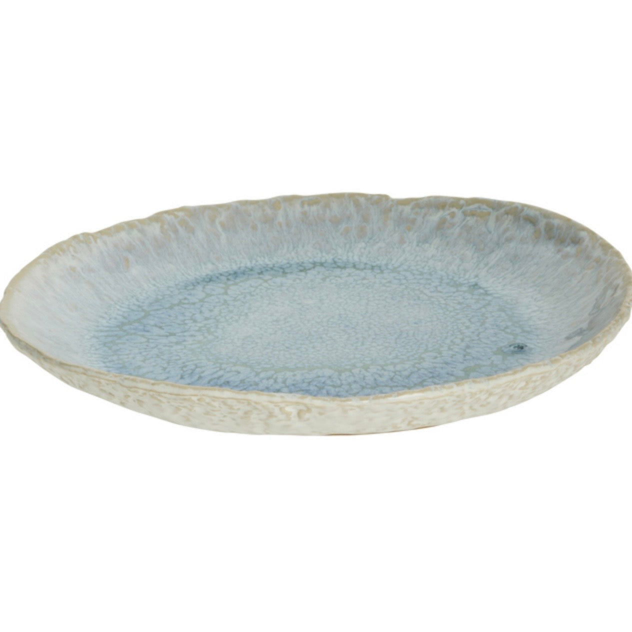 Frühstücksteller oval Milla blue