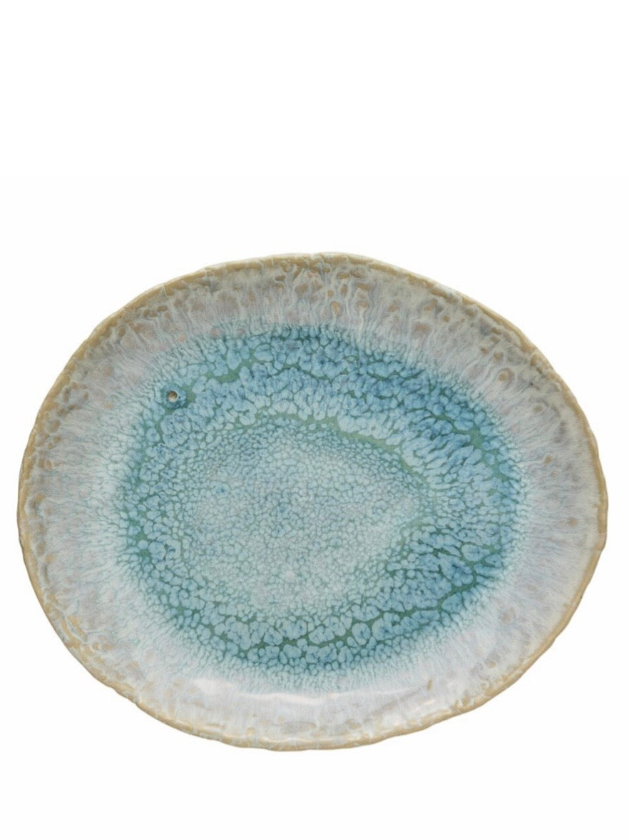 Frühstücksteller oval Milla blue