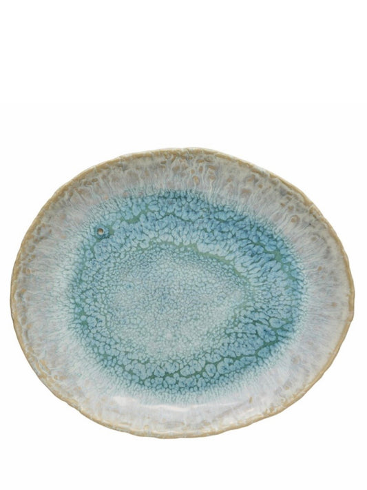 Frühstücksteller oval Milla blue