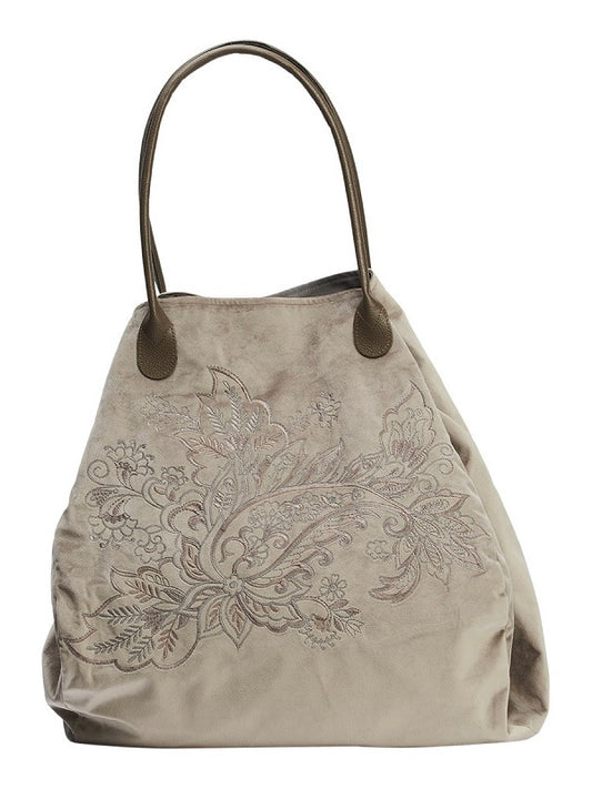 Schultertasche Nina light grey