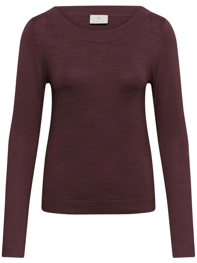 Pullover KAlizza boatneck LS fudge