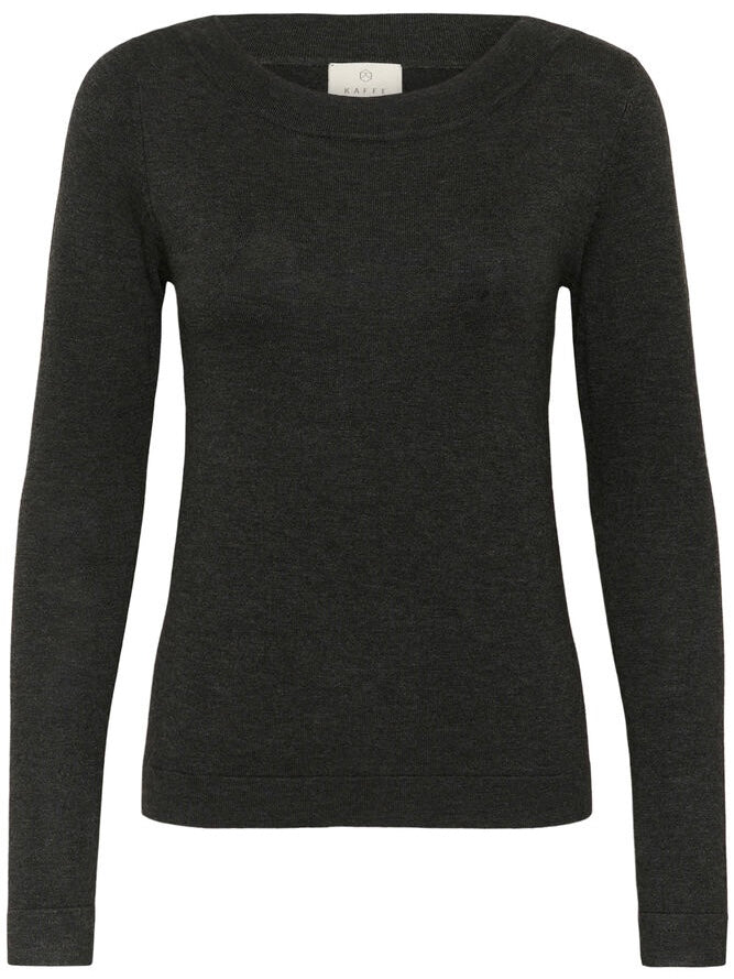Pullover KAlizza boatneck LS dark grey melange