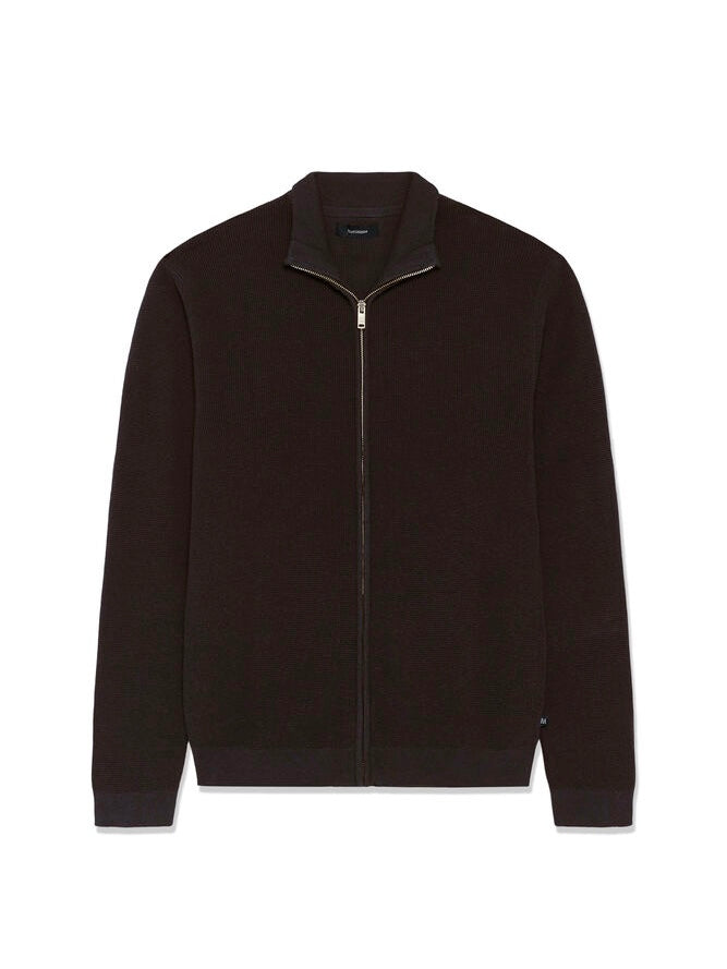 Herren Strickjacke MAlagoon ganache brown