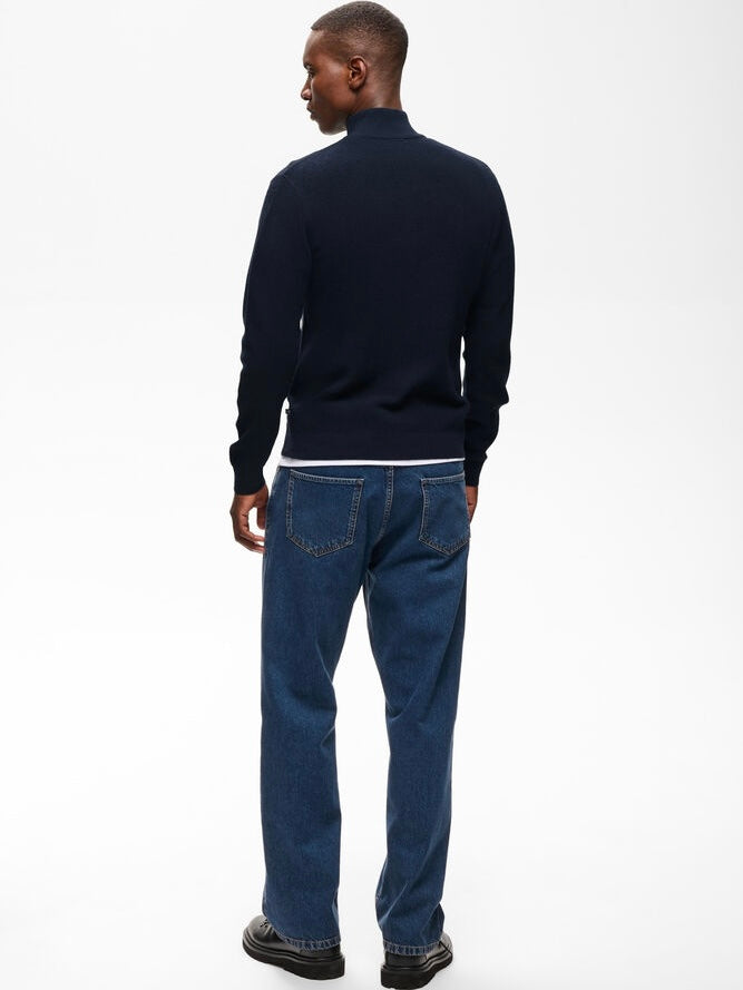 Herren Strickjacke MAlagoon dark navy melange