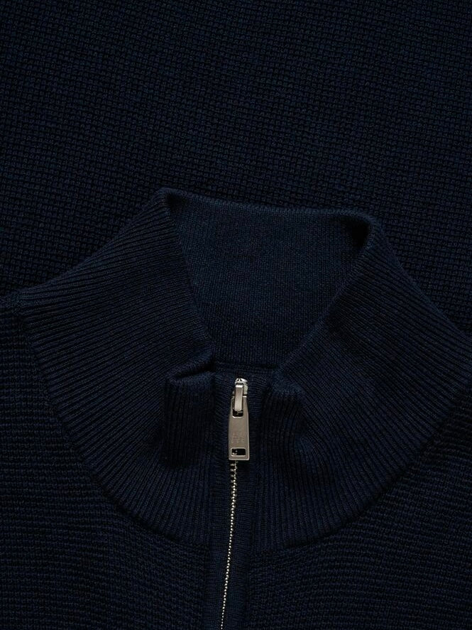 Herren Strickjacke MAlagoon dark navy melange
