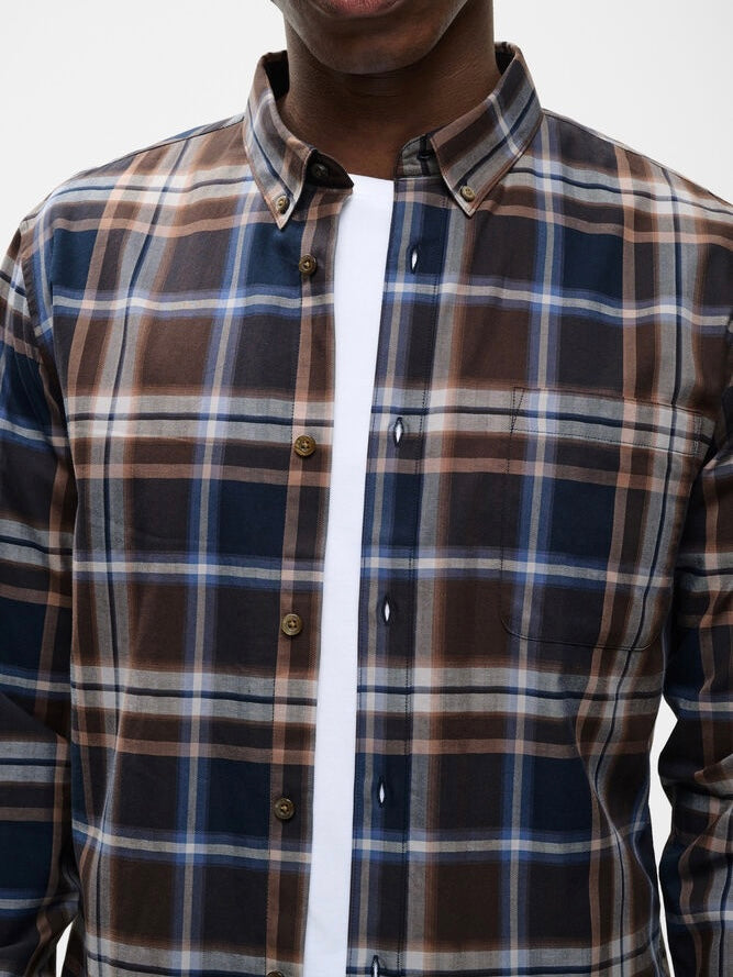 Herren Karohemd MAtrostol BD blue mirage