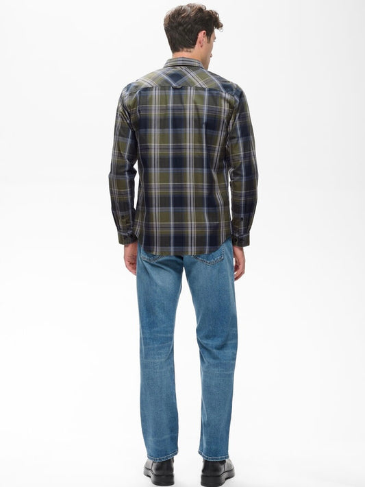 Herren Karohemd MAtrostol BD olive night