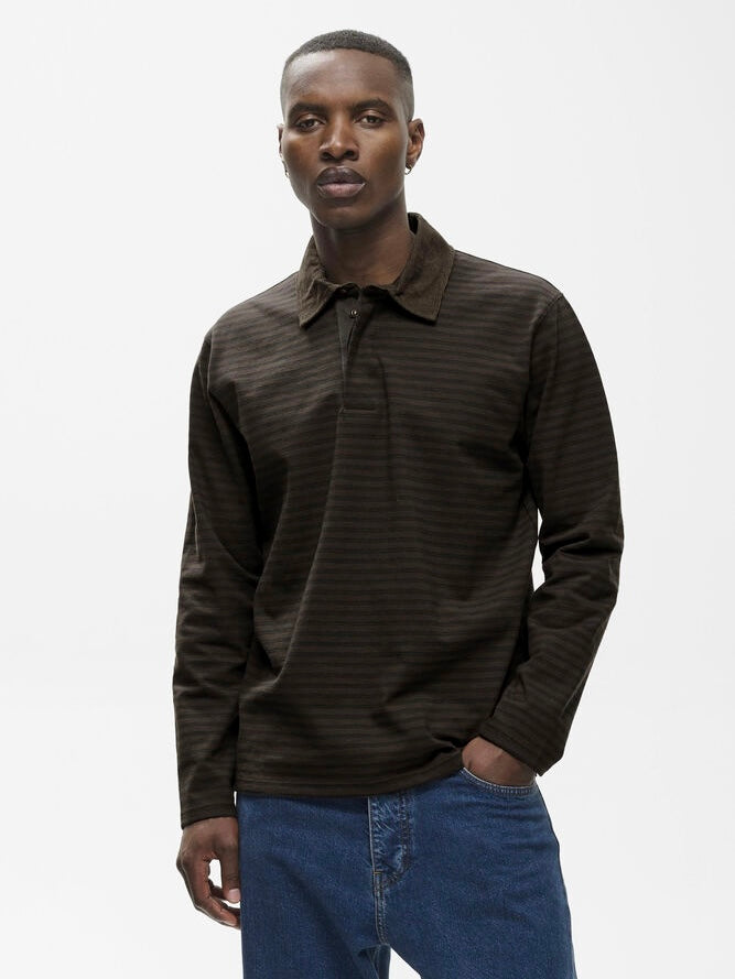 Herren Poloshirt MAkai Rugby turkish coffee