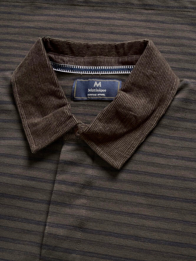 Herren Poloshirt MAkai Rugby turkish coffee