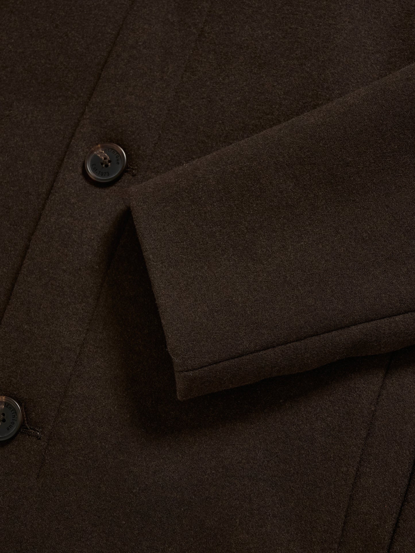 Herren Wolljacke MARobert short espresso brown
