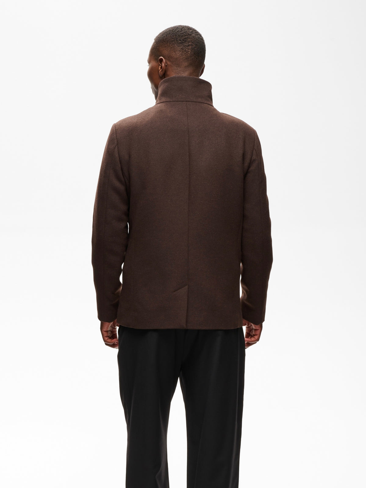 Herren Wolljacke MARobert short espresso brown