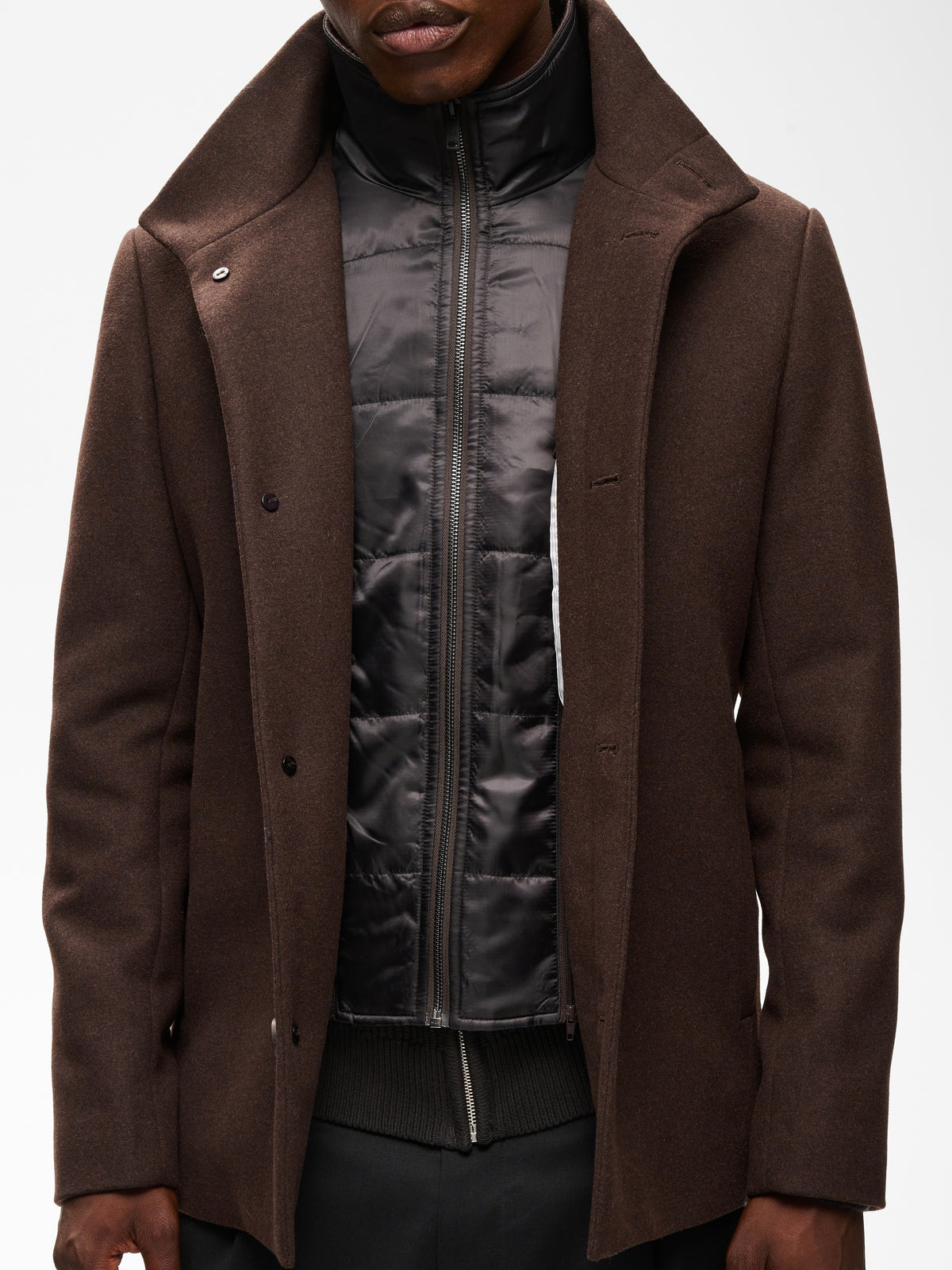 Herren Wolljacke MARobert short espresso brown
