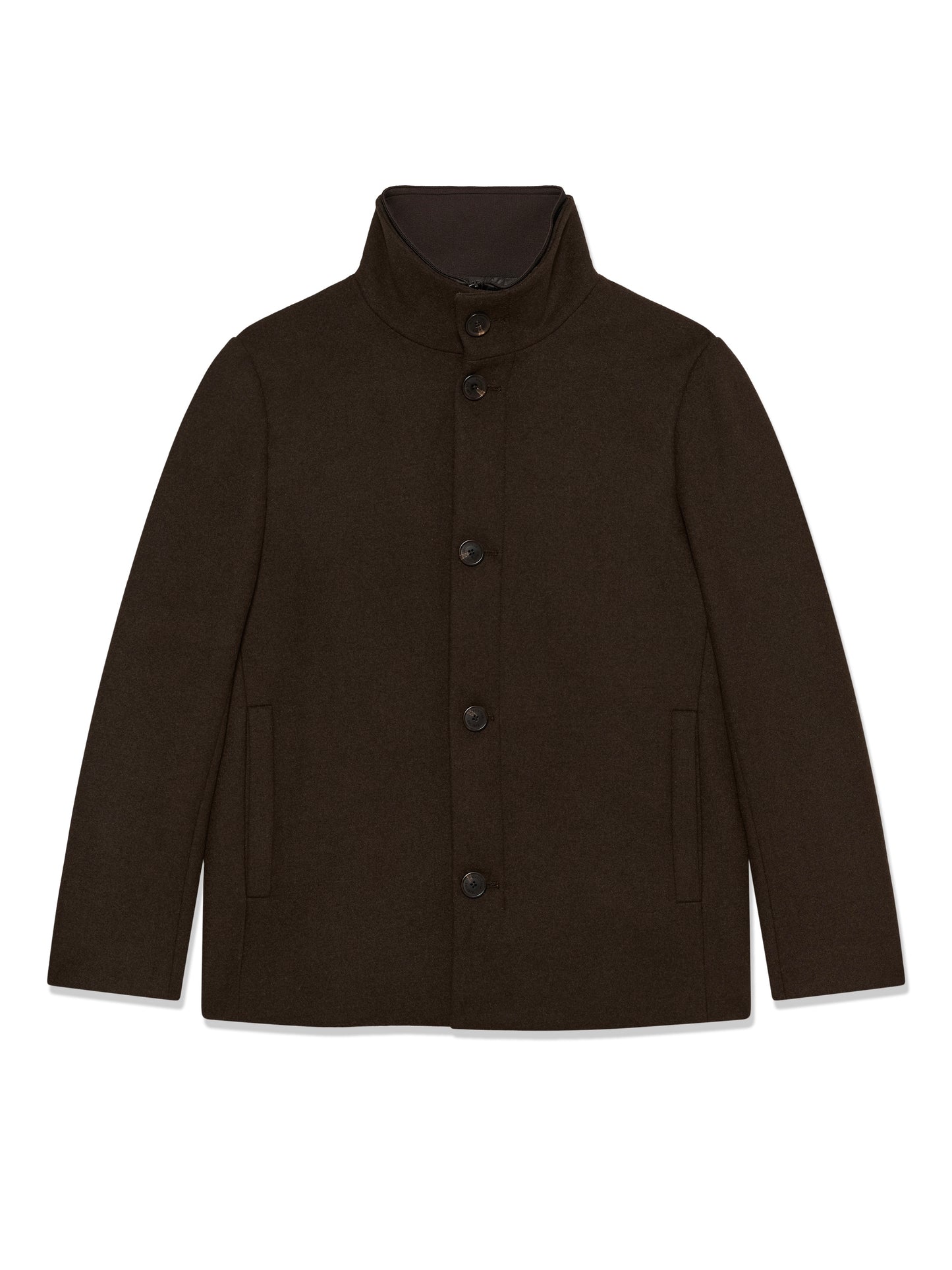 Herren Wolljacke MARobert short espresso brown