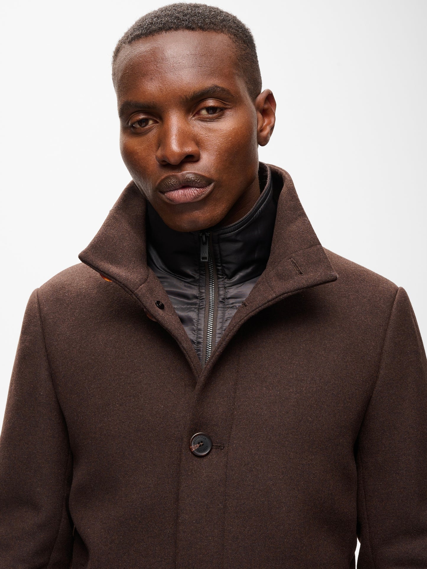 Herren Wolljacke MARobert short espresso brown
