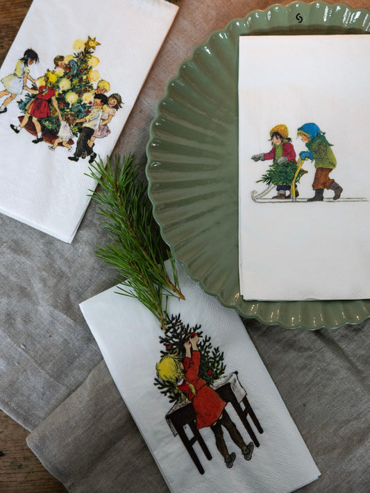 Papierservietten 16er Packung Barnen i Bullerbyn, in 5 Ausführungen