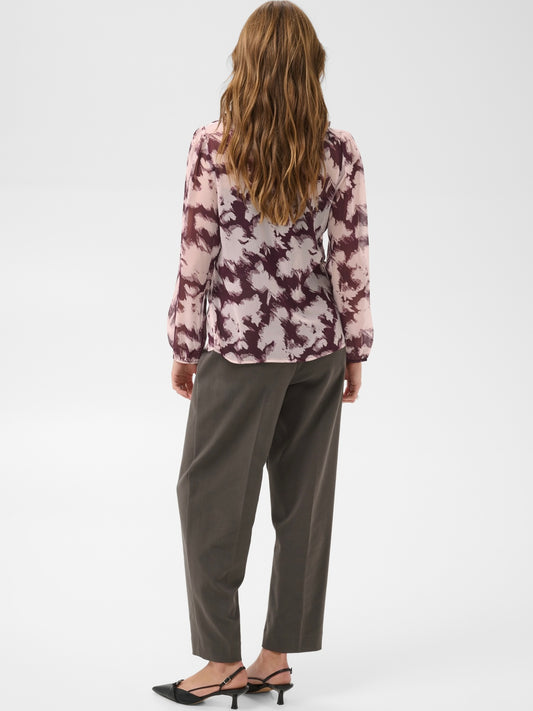 Bluse Lilja SZ Crinkle LS Winetasting Shadow
