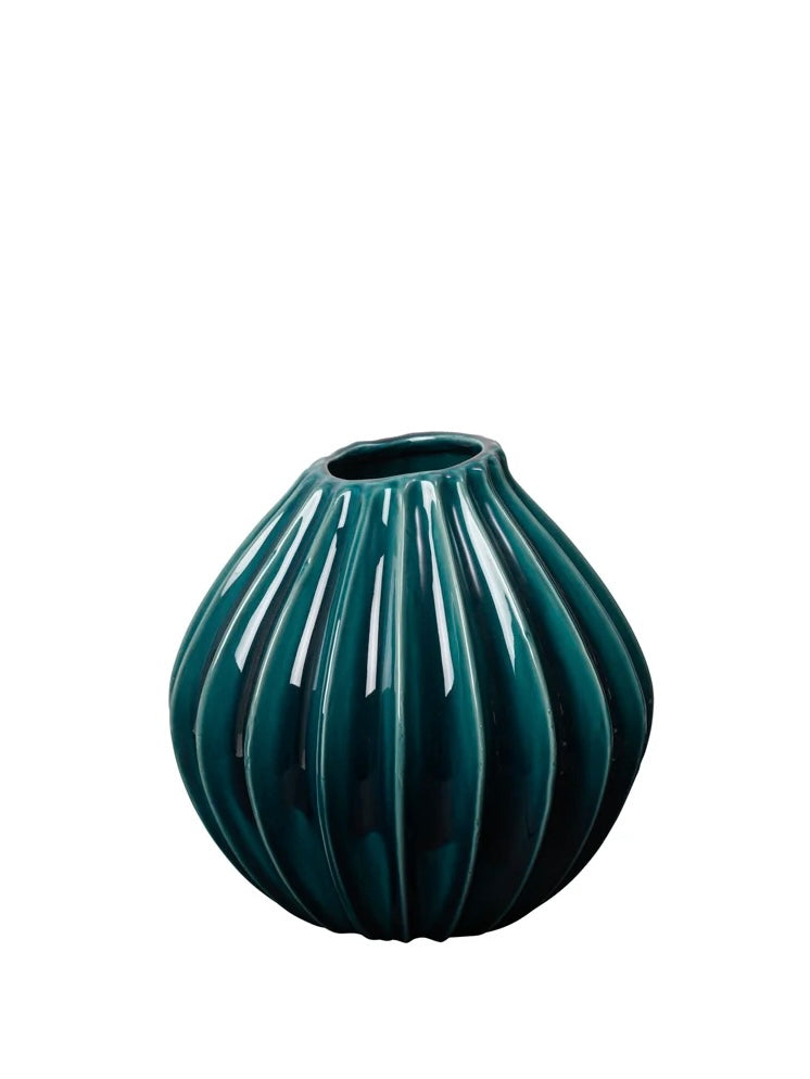 Vase Wide M teal