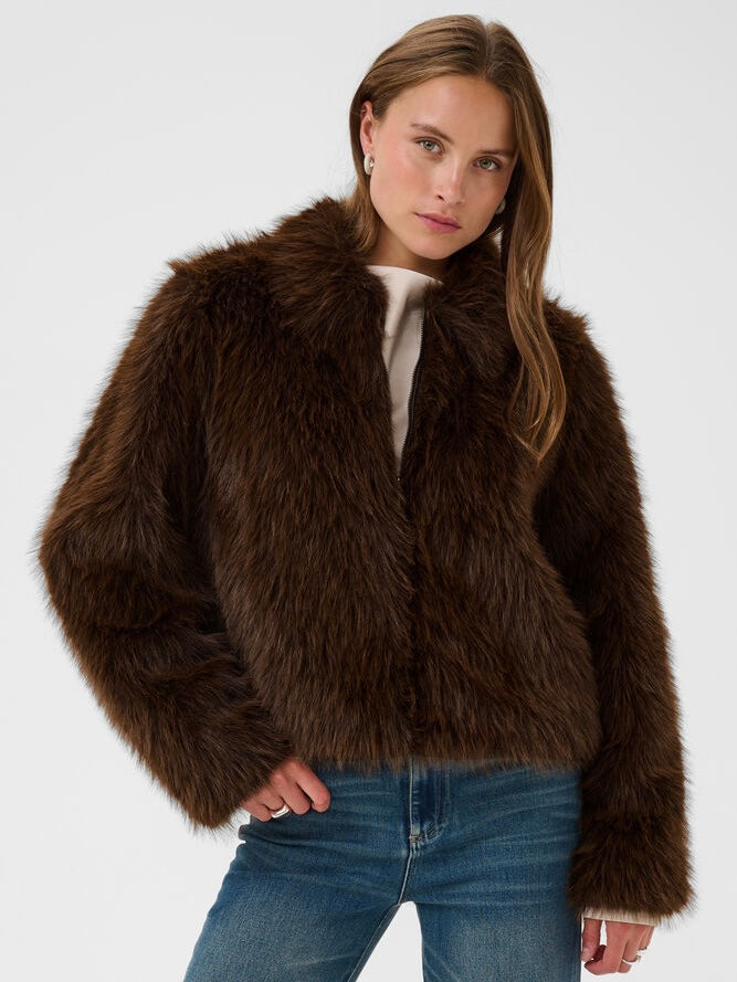 Kunstpelzjacke Zaseline SZ chocolate brown