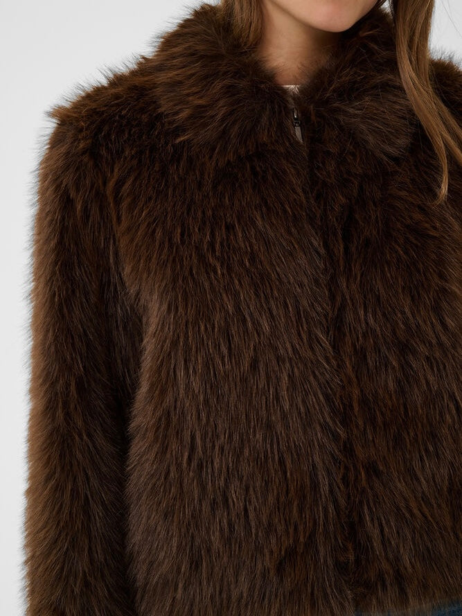 Kunstpelzjacke Zaseline SZ chocolate brown