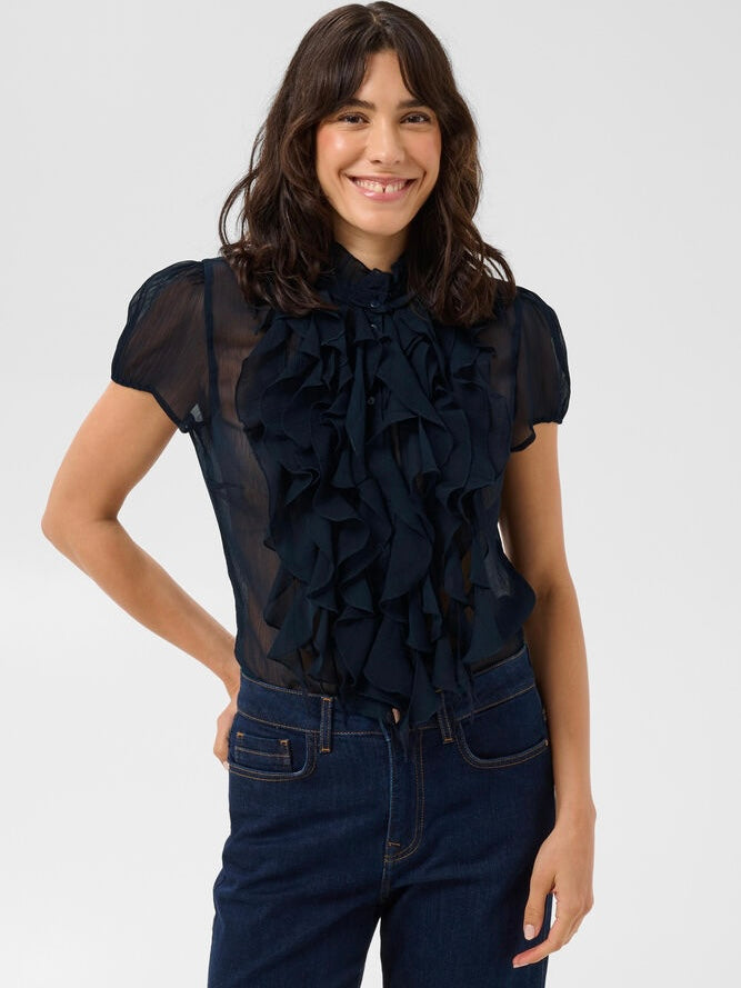 Bluse Lilja SZ Crinkle Night Sky