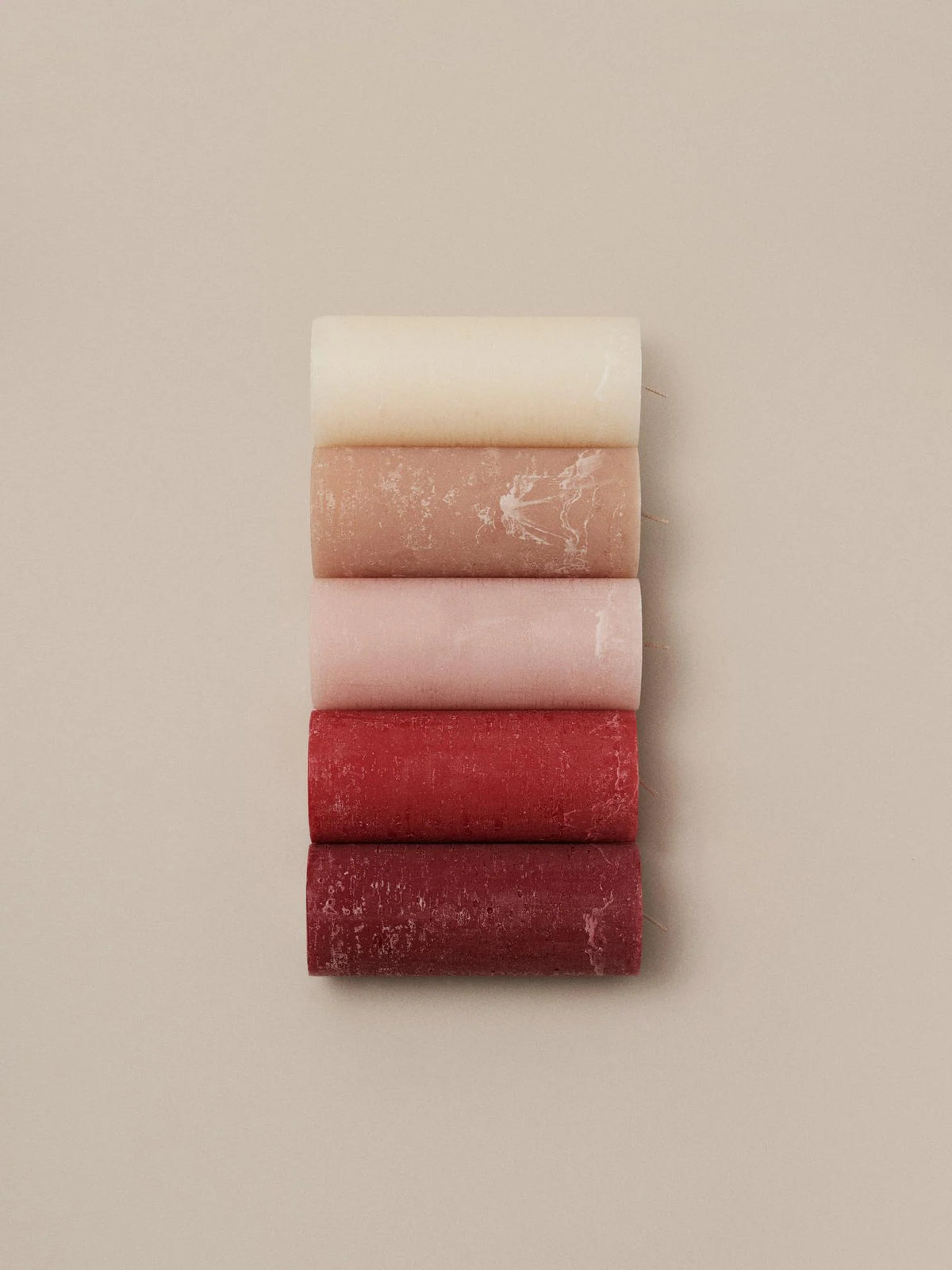 Stumpenkerze Rustic 5x10cm, in mehreren Farben
