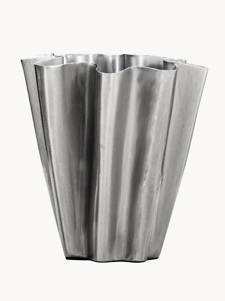Eisenvase HDFlood S silberfarben