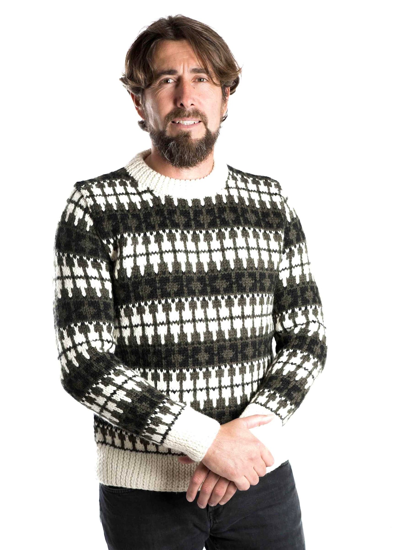 Norweger Pullover Skaane oliv