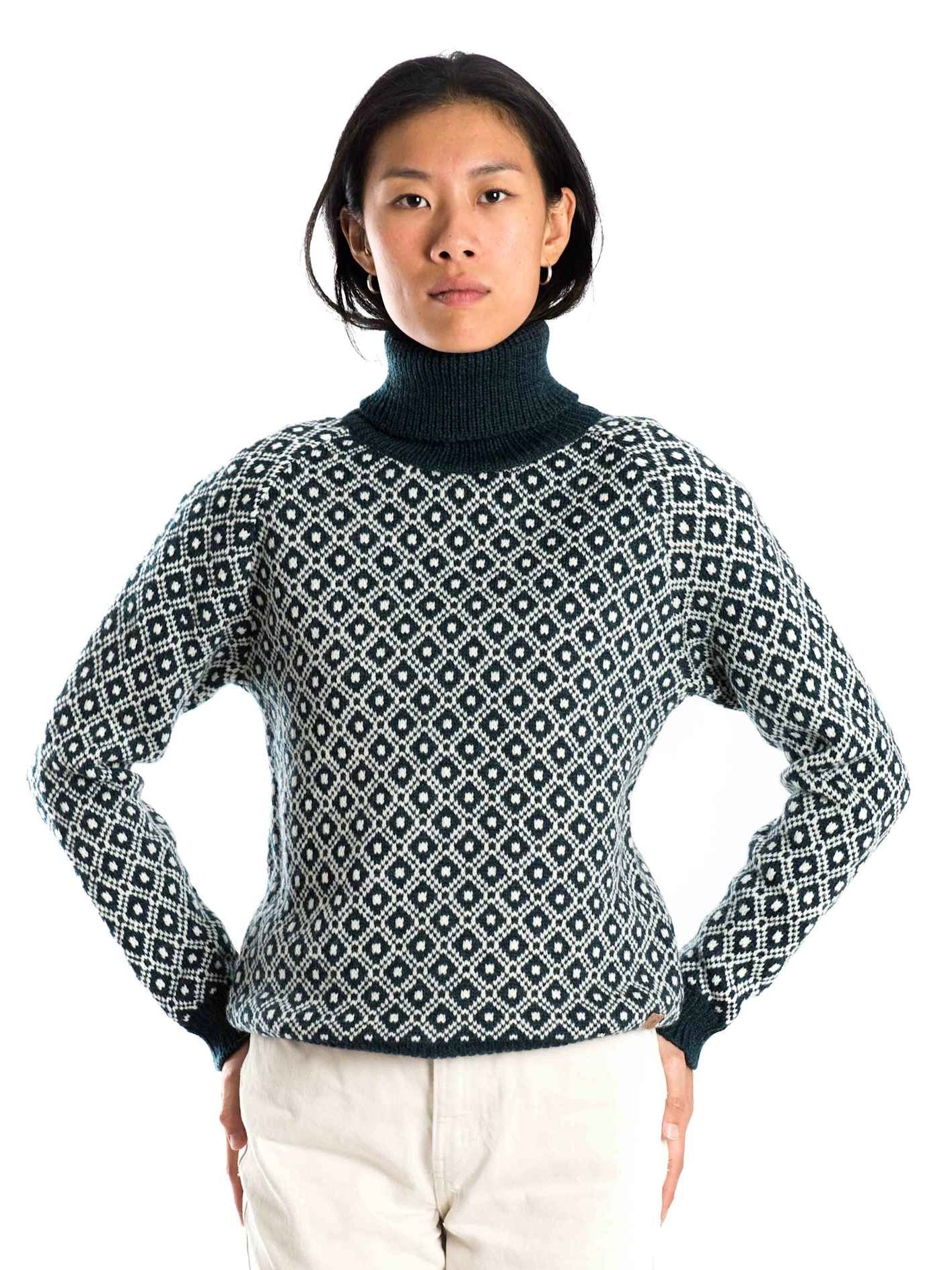 Norweger Pullover Lila indigo