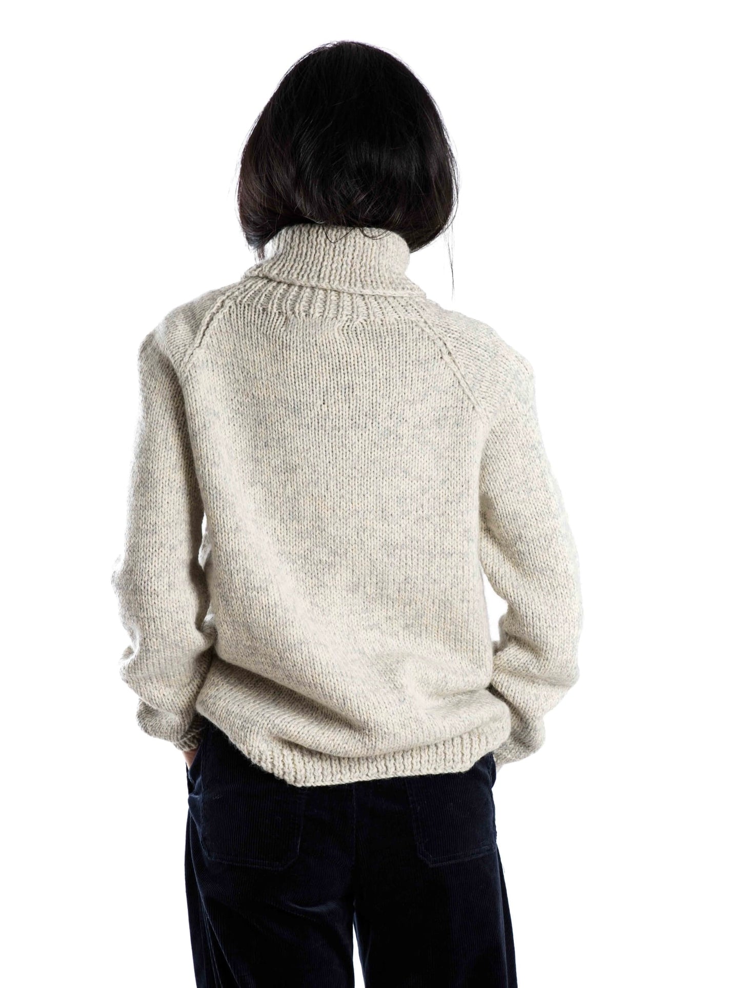 Oversized Pullover Yrsa creme meliert