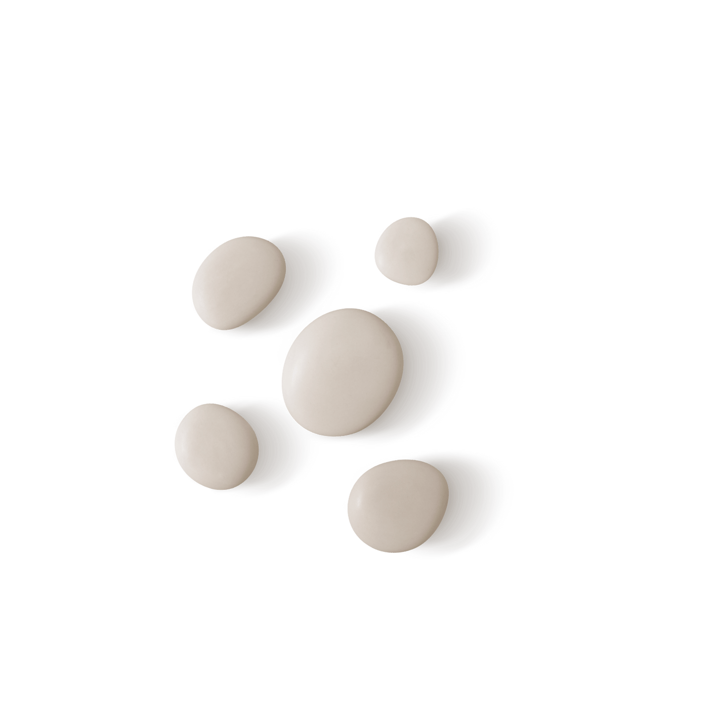 Wandinstallation HOOKS 5er Set - Rund