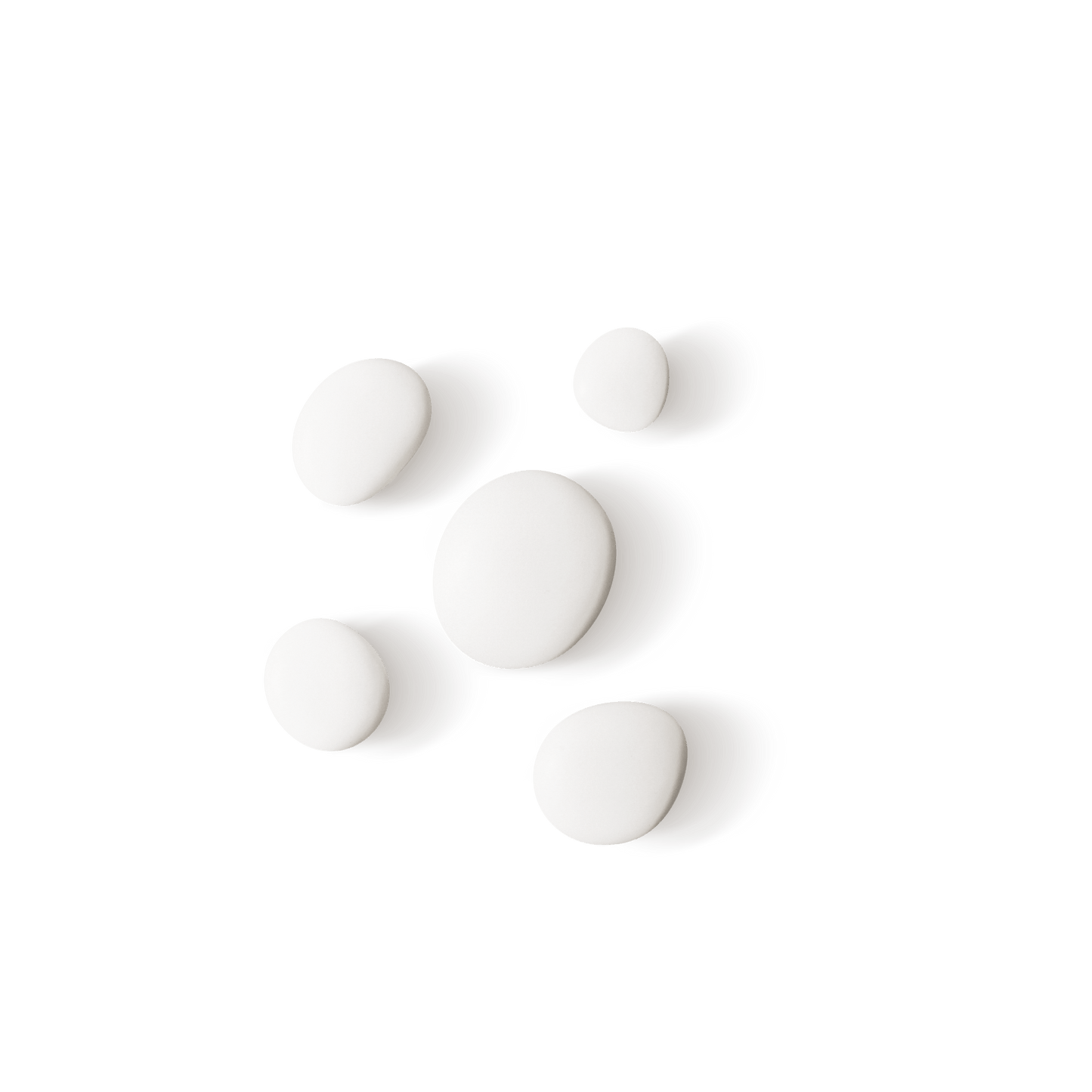 Wandinstallation HOOKS 5er Set - Rund