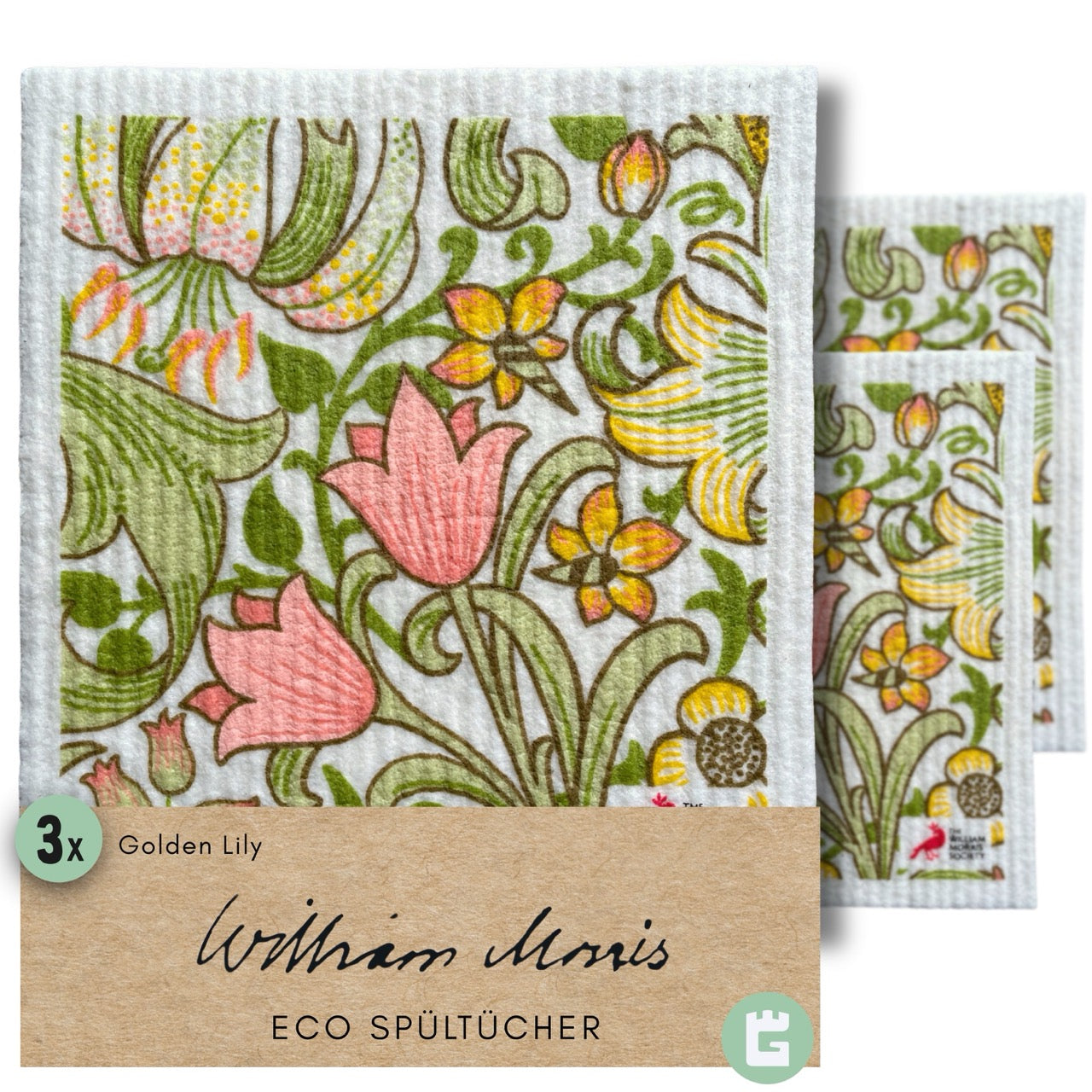 Spültücher - Golden Lily, 3er Set