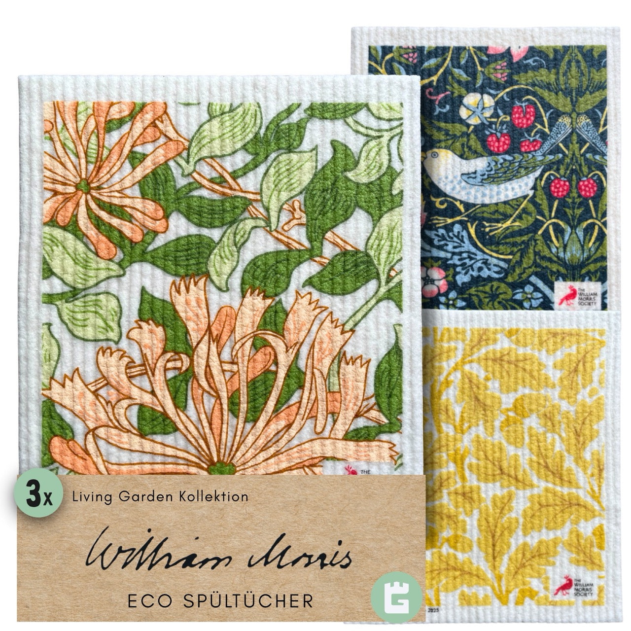 Spültücher - Living Garden, 3er Set