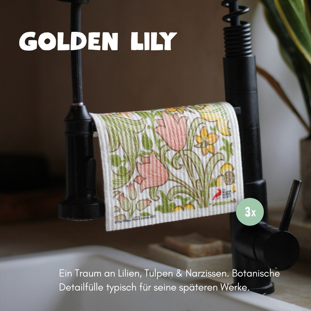 Spültücher - Golden Lily, 3er Set