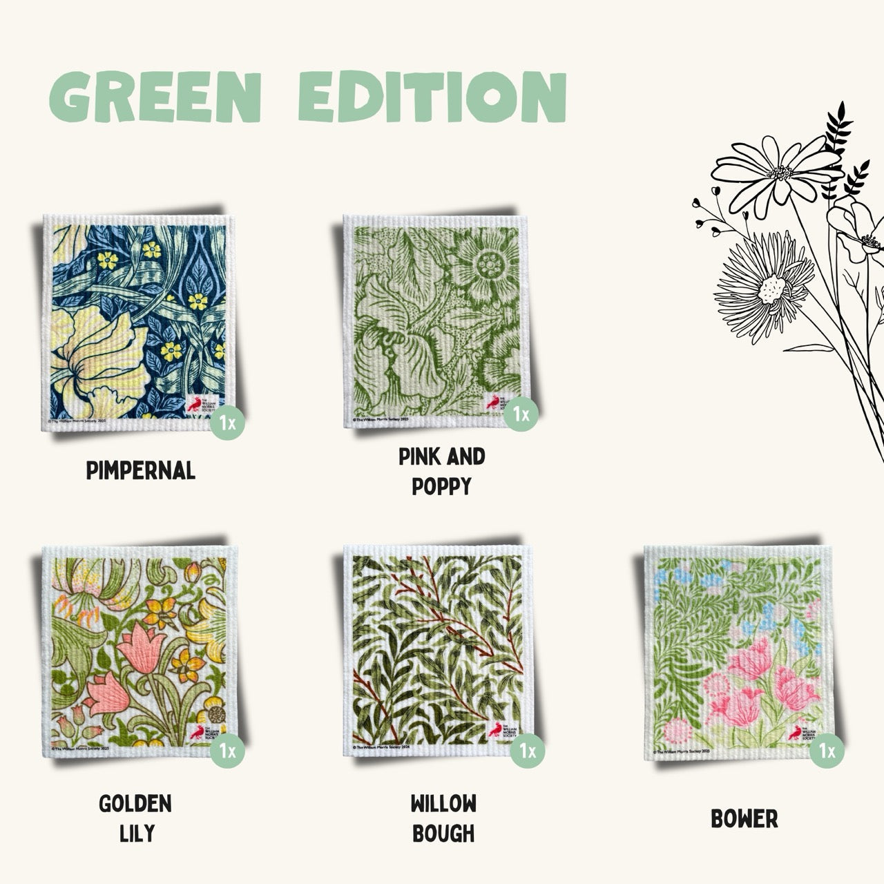 Spültücher - Green Edition, 5er Set