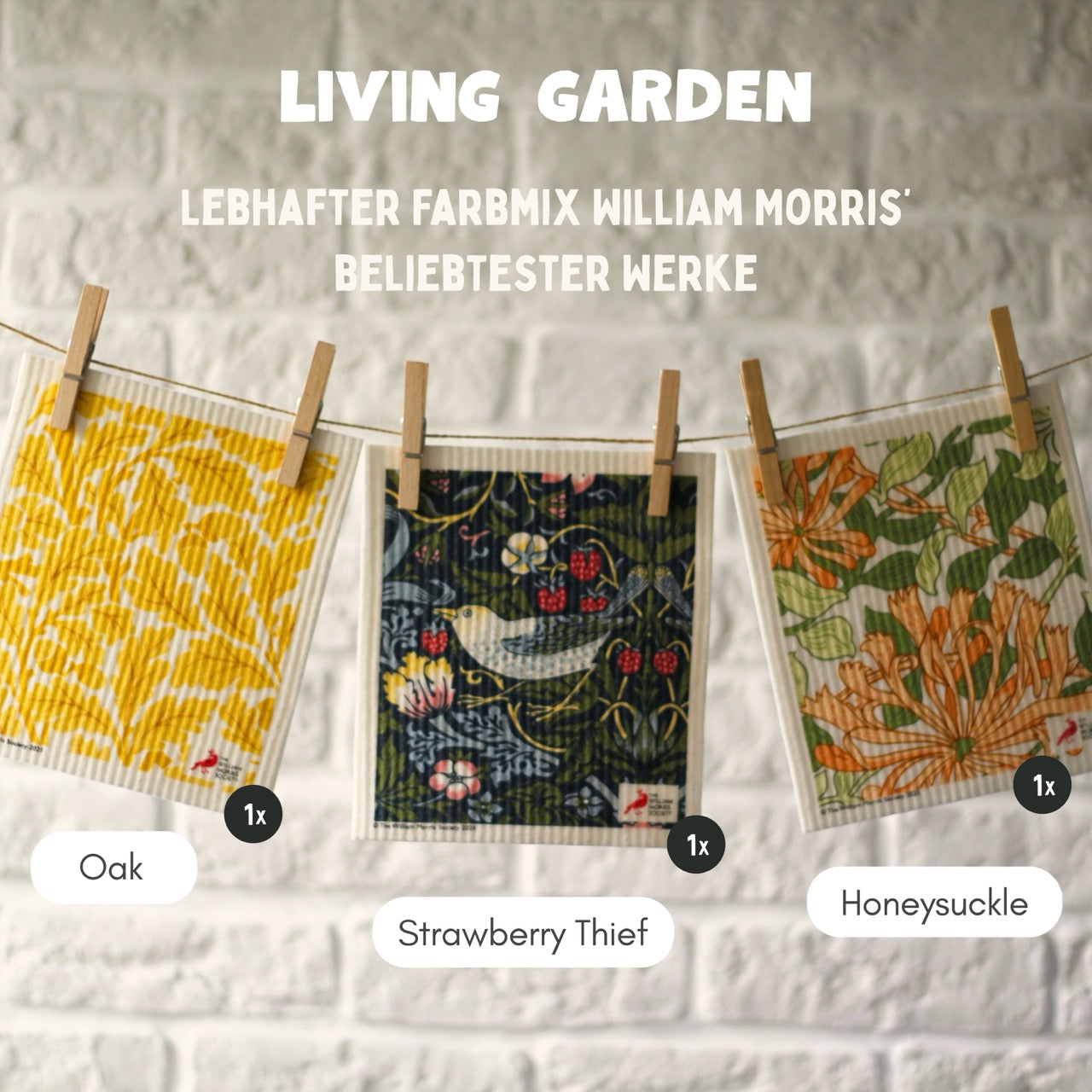 Spültücher - Living Garden, 3er Set