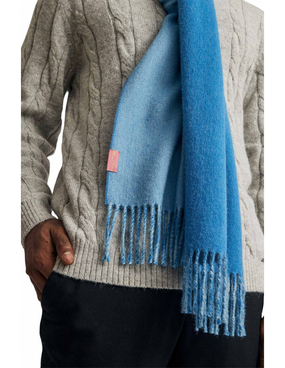 KUNA - Alpaka Webschal -Tundra, Zweifarbig