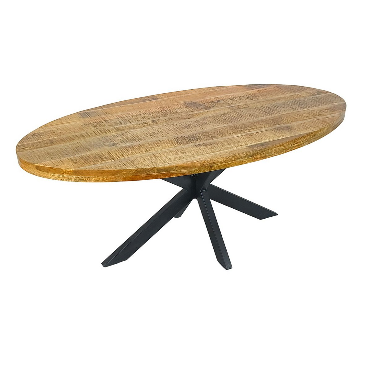Esstisch - oval 190x100cm - Esszimmer Tisch - Liverpool - Mangoholz massiv