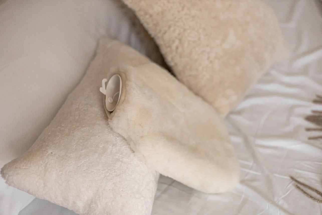 Van Buren - Lammfell Wärmflasche – mit hochwertigem Lammfellbezug