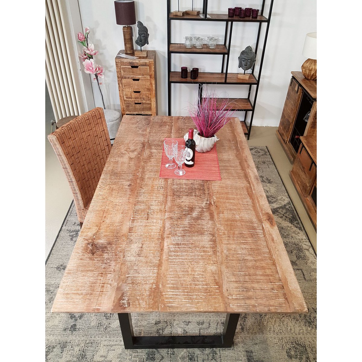 Esstisch - Liverpool - Mangoholz massiv