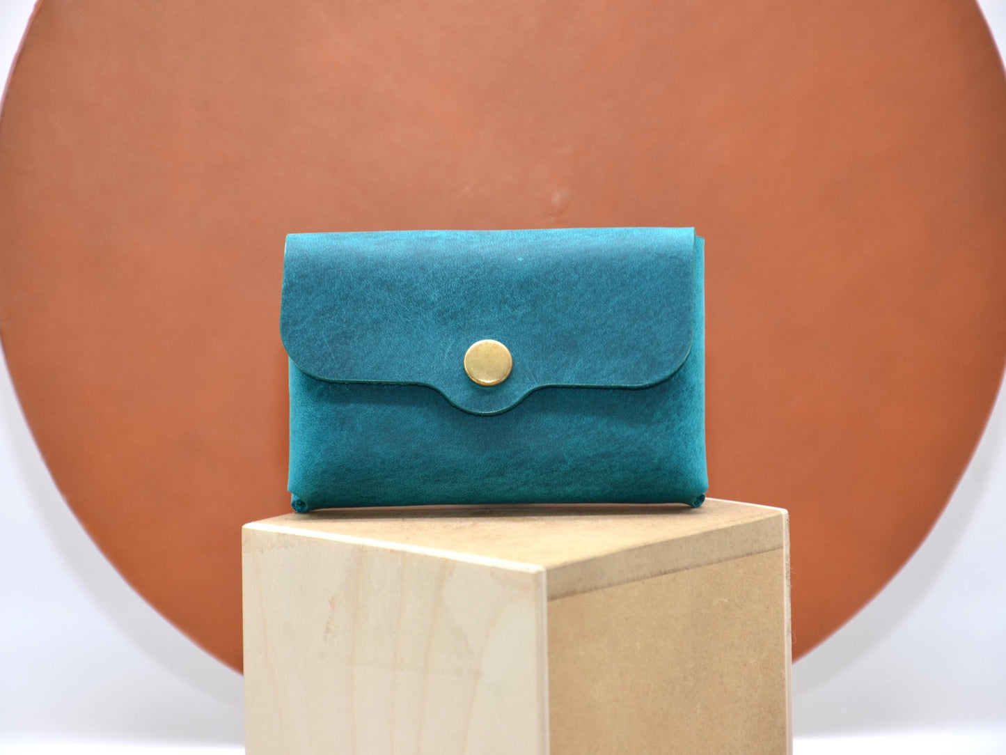 Kleinlederetui für Damen, Turquois